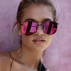 Quay Australia The Playa Sunglasses In Black/Pink Accessories 11 Quay Australia The Playa Sunglasses In Black/Pink Accessories