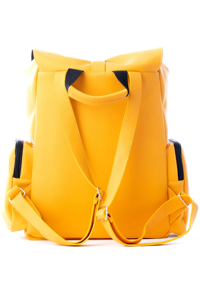 Spiral Chelsea City Backpack In Mustard Yellow 6 Spiral Chelsea City Backpack In Mustard Yellow