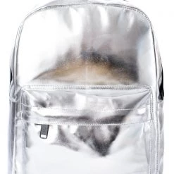Spiral Bags Steel Eclipse Festival Backpack In Metallic Silver