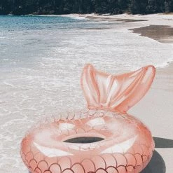 SunnyLife Luxe Rose Gold Mermaid Pool Ring