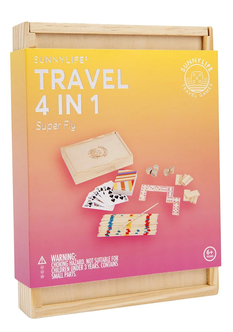 SunnyLife Travel 4 In 1 Super Fly Portable Game Set World Tour 5 SunnyLife Travel 4 In 1 Super Fly Portable Game Set World Tour