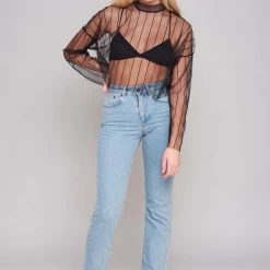 The Ragged Priest Widow Mesh Top