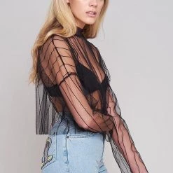 The Ragged Priest Widow Mesh Top