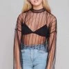 The Ragged Priest Widow Mesh Top