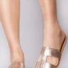 TOMS Shoes Seacliff Metallic Leather Sandals 1 TOMS Shoes Seacliff Metallic Leather Sandals