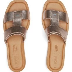 TOMS Shoes Seacliff Metallic Leather Sandals 11 TOMS Shoes Seacliff Metallic Leather Sandals