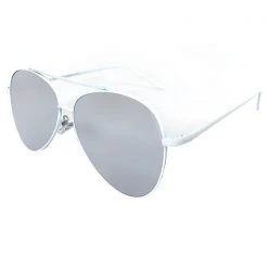 TopFoxx Amelia Sunglasses In White Silver The Great Fantastic