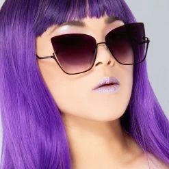 TopFoxx X Raya Vixen Sunglasses In Black Fade