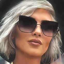 TopFoxx X Raya Vixen Sunglasses In Black Fade