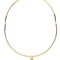 Wanderlust + Co Accessories Ava Choker In Gold/Rose