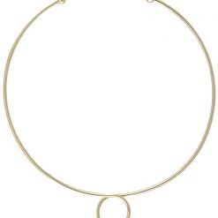 Wanderlust + Co Loop Choker In Gold Accessories