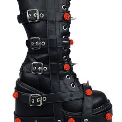 Y.R.U. Dune Bondage Rose In Black/Red