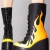 Y.R.U. World Tour Dune Lace Up Flame In Black/Yellow