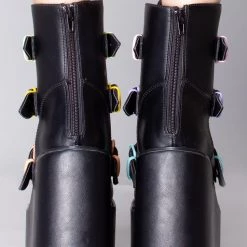 Y.R.U. The Great Fantastic Dune Lo Care Bears Platform Boots In Black