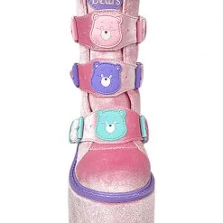 Y.R.U. Mad World Dune Lo Care Bears Platform Boots In Pink