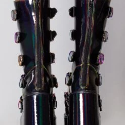 Y.R.U. Dune Mushroom Platform Boots In Black Multicolor