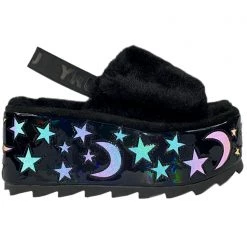 Y.R.U. Qozii Luna Reflective Platform Slides Shoes
