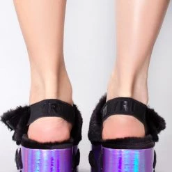 Y.R.U. Shoes Qozii Night Sky Platform Slides