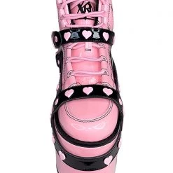 Y.R.U. Qozmo Bondage Heart In Pink Hologram/Black