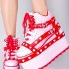 Y.R.U. Qozmo Bondage Love Hurts Platform Sneakers