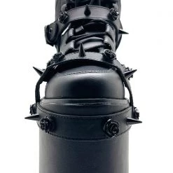 Y.R.U. Qozmo Bondage Rose Blackout Platform Sneakers Shoes