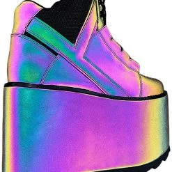 Y.R.U. Qozmo Hi Reflective Platform Sneakers