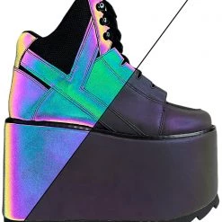 Y.R.U. Qozmo Hi Reflective Platform Sneakers