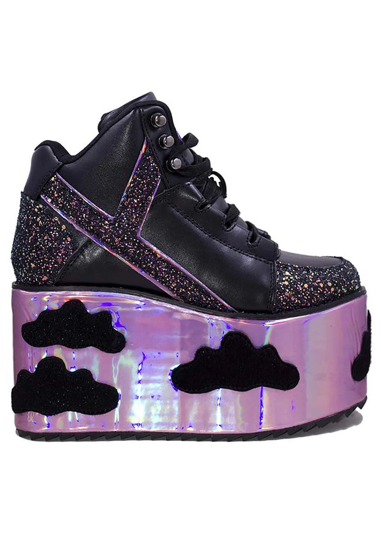 Y.R.U. Qozmo Night Sky Sky Platform Sneakers 6 Y.R.U. Qozmo Night Sky Sky Platform Sneakers