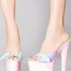 XTRA Sugar Butterfly Platform Heels In Pastel World Tour 2 XTRA Sugar Butterfly Platform Heels In Pastel World Tour