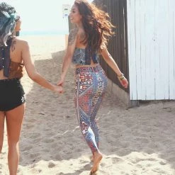 LA Style Rush Women's Festival Aztec Sports Leggings 9 LA Style Rush Women's Festival Aztec Sports Leggings