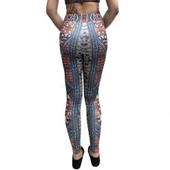 LA Style Rush Women's Festival Aztec Sports Leggings
