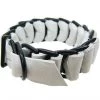 David Galan Accessories Military Leather Bracelet In White