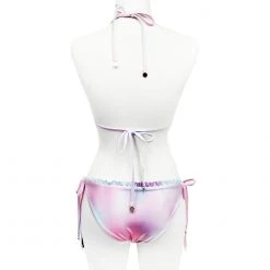 WILDFOX Swim Fairy Hologram Ruffle String Bikini Bottom