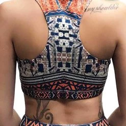 LA Style Rush Women's Festival Aztec Sports Bra Top 9 LA Style Rush Women's Festival Aztec Sports Bra Top