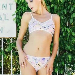 Women's Festival MINKPINK My Sweet Garden Mesh Bikini Top