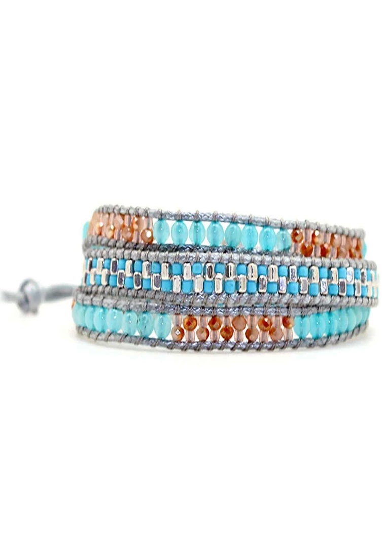 LA Style Rush Accessories X Katie Soleil Grace Triple Wrap Beaded Bracelet 4 LA Style Rush Accessories X Katie Soleil Grace Triple Wrap Beaded Bracelet