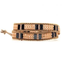 LA Style Rush X Katie Soleil Harmony Double Wrap Beaded Bracelet