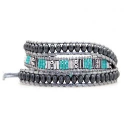 LA Style Rush Accessories X Katie Soleil Northern Lights Triple Wrap Beaded Bracelet