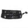 LA Style Rush X Katie Soleil Melody Double Wrap Beaded Bracelet In Black 1 LA Style Rush X Katie Soleil Melody Double Wrap Beaded Bracelet In Black