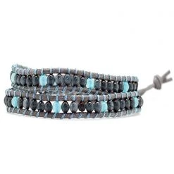 LA Style Rush Accessories X Katie Soleil Zen Double Wrap Beaded Bracelet
